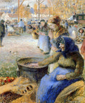  Camille Pissarro La Marchande de Marrons, Fiore de la St. Martin, Pontoise - Hand Painted Oil Painting