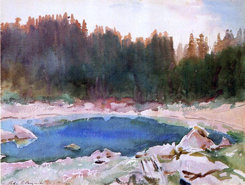  John Singer Sargent Lake in the Tyrol - Hand Painted Oil Painting
