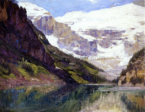  Edward Potthast Lake Louise - Hand Painted Oil Painting