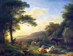  Balthazar Paul Ommeganck Landscape with a Flock of Sheep - Hand Painted Oil Painting
