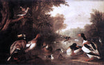  Jakab Bogdany Landscape with Ducks - Hand Painted Oil Painting