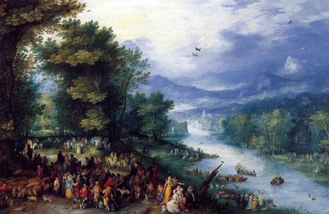  The Elder Jan Bruegel Landscape with the Young Tobie - Hand Painted Oil Painting