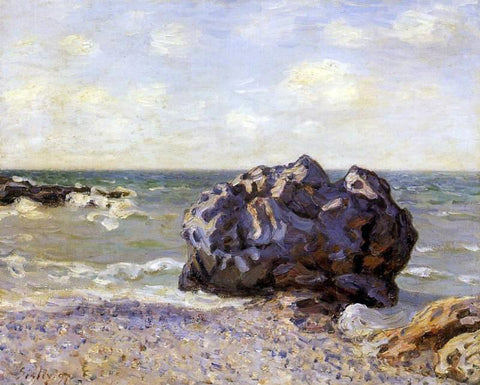  Alfred Sisley Langland Bay, Storr's Rock, Morning - Hand Painted Oil Painting
