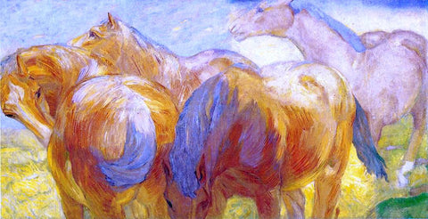  Franz Marc Large Lenggries Horse Painting - Hand Painted Oil Painting