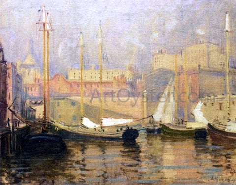  Arthur Clifton Goodwin A Last Look - T Wharf - Hand Painted Oil Painting
