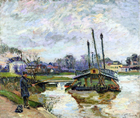  Armand Guillaumin Laundry Boat at Charenton - Hand Painted Oil Painting