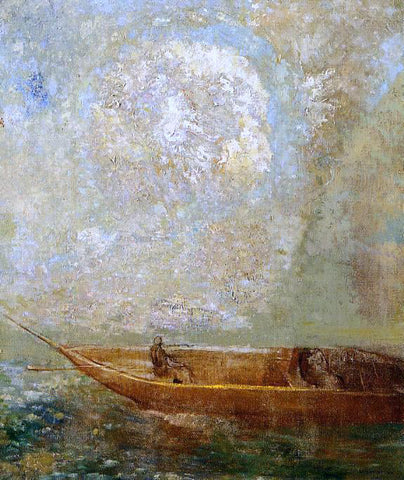  Odilon Redon Le Barque - Hand Painted Oil Painting