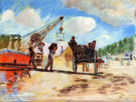  Armand Guillaumin Le Charrois au bord de la Seine - Hand Painted Oil Painting