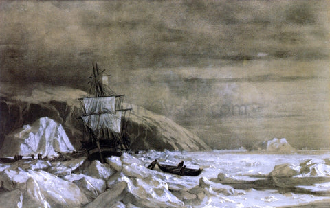  William Bradford Locked In - Baffin Bay - Hand Painted Oil Painting