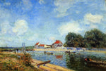  Alfred Sisley Loing Dam at Saint-Mammes - Hand Painted Oil Painting
