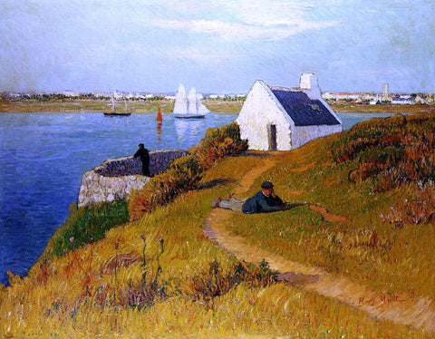  Henri Moret Lorient Harbor - Hand Painted Oil Painting
