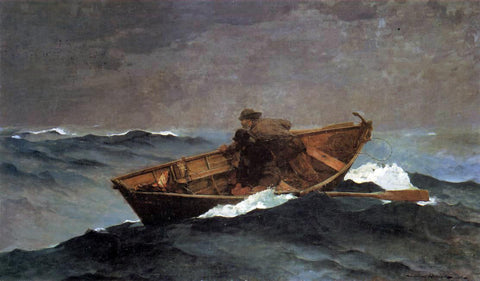  Winslow Homer Lost on the Grand Banks - Hand Painted Oil Painting