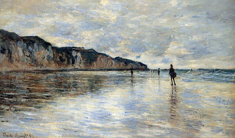  Claude Oscar Monet Low Tide at Pourville - Hand Painted Oil Painting