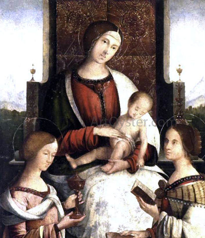  Bernardino Di Bosio Zaganelli Madonna and Child with Sts Mary Magdalene and Catherine of Alexandria - Hand Painted Oil Painting