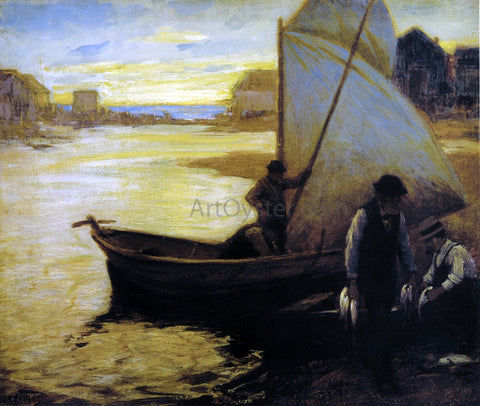  Edward Potthast Maine Fishermen - Hand Painted Oil Painting
