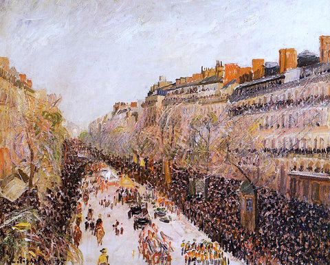  Camille Pissarro Mardi-Gras on the Boulevards - Hand Painted Oil Painting