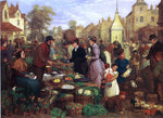  Henry Charles Bryant Market Day - Hand Painted Oil Painting