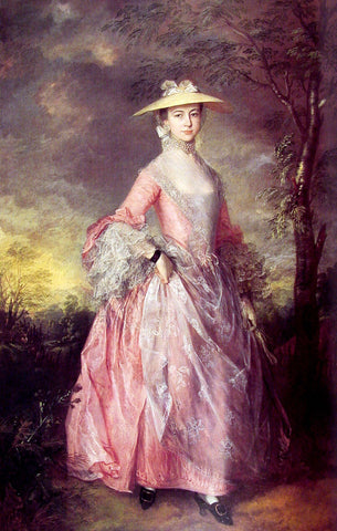  Thomas Gainsborough Mary, Countess of Howe - Hand Painted Oil Painting