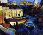  George Wesley Bellows A Matinicus Harbor, Late Afternoon Scene - Hand Painted Oil Painting