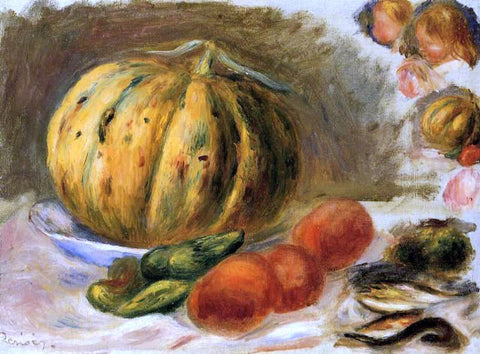  Pierre Auguste Renoir Melon and Tomatos - Hand Painted Oil Painting