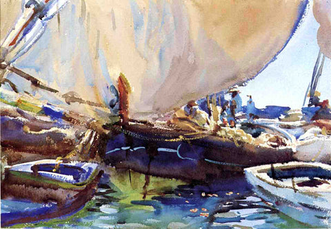  John Singer Sargent Melon Boats - Hand Painted Oil Painting