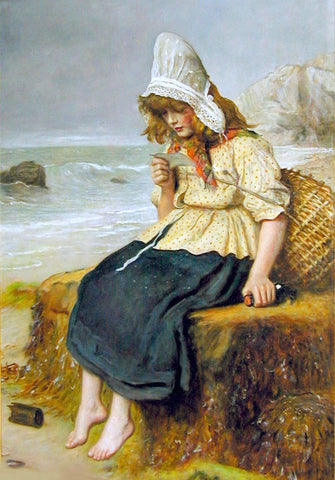  Sir Everett Millais Message from the Sea - Hand Painted Oil Painting