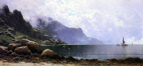  Alfred Thompson Bricher Mist Clearing, Grand Manan - Hand Painted Oil Painting