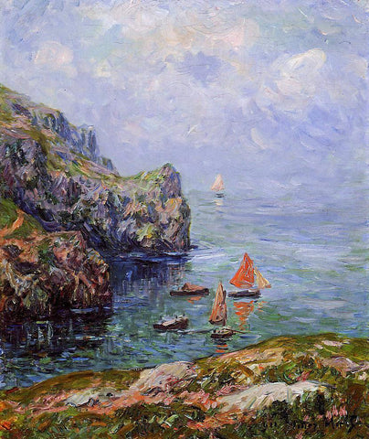  Henri Moret Misty Weather, Brizellec Finistere - Hand Painted Oil Painting