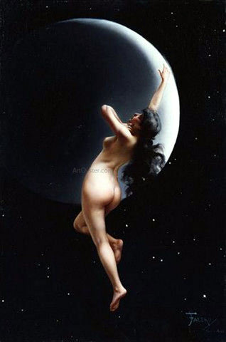  Luis Ricardo Falero Moon Nymph - Hand Painted Oil Painting