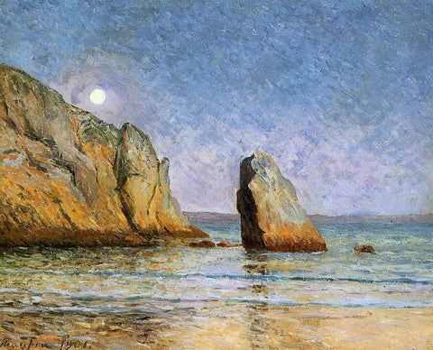  Maxime Maufra A Moonrise, Bay of Douarnenez - Hand Painted Oil Painting
