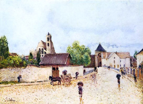  Alfred Sisley Moret-sur-Loing, Rain - Hand Painted Oil Painting