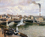  Camille Pissarro Morning, Overcast Day, Rouen - Hand Painted Oil Painting