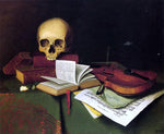  William Michael Harnett Mortality and Immortality - Hand Painted Oil Painting