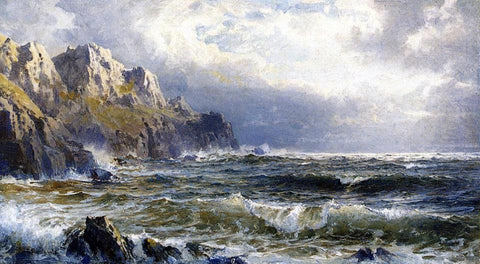  William Trost Richards Moye Point, Guernsey, Channel Islands - Hand Painted Oil Painting