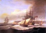  Thomas Luny Naval ships setting sail with a revenue cutter off Berry Head, Torbay - Hand Painted Oil Painting