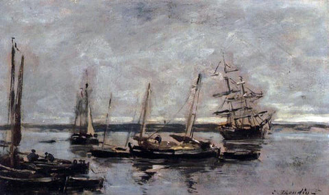  Eugene-Louis Boudin Near Camaret - Hand Painted Oil Painting
