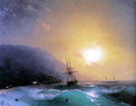  Ivan Constantinovich Aivazovsky Near coast of Yalta - Hand Painted Oil Painting