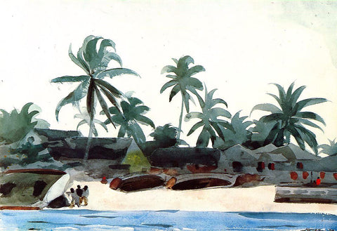  Winslow Homer Negro Cabins and Palms - Hand Painted Oil Painting