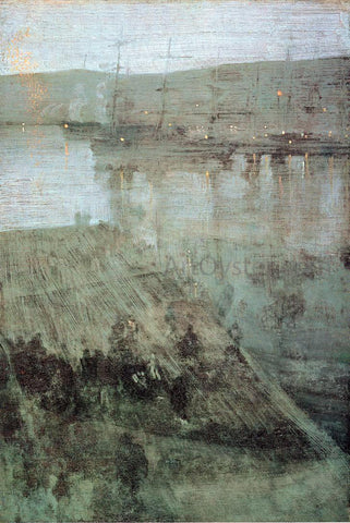  James McNeill Whistler Nocturne in Blue and Gold: Valparaiso Bay - Hand Painted Oil Painting