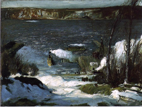  George Wesley Bellows A Scene of the North River - Hand Painted Oil Painting