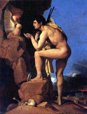  Jean-Auguste-Dominique Ingres Oedipus and the Sphinx - Hand Painted Oil Painting