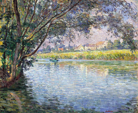  Henri Lebasque On the Banks of the Marne - Hand Painted Oil Painting
