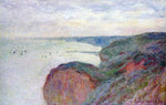  Claude Oscar Monet On the Cliff near Dieppe, Overcast Skies - Hand Painted Oil Painting