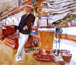  John Singer Sargent On the Deck of the Yacht Constellation - Hand Painted Oil Painting