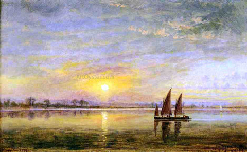  Edward Lamson Henry On the James River, Virginia - Hand Painted Oil Painting