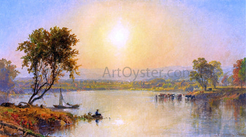  Jasper Francis Cropsey On the Susquahana River - Hand Painted Oil Painting