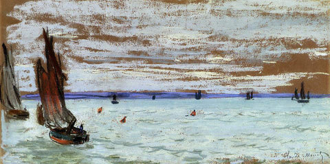  Claude Oscar Monet Open Sea - Hand Painted Oil Painting
