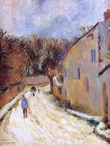  Paul Gauguin Osny, rue de Pontoise, Winter - Hand Painted Oil Painting
