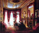  Edward Lamson Henry Parlor on Brooklyn Heights of Mr. and Mrs. John Ballard - Hand Painted Oil Painting