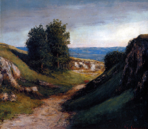  Gustave Courbet Path to the Sea - Hand Painted Oil Painting